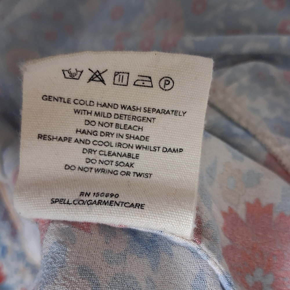 Spell Village Button Down Midi Dress In Sky - Picture 11 of 16